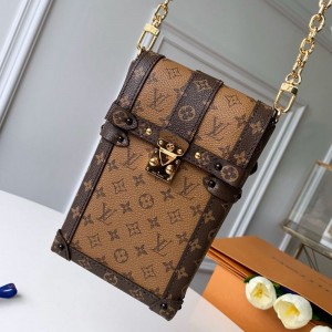 Louis Vuitton Monogram Canvas Phone Holder Mini Bag M63913 Monogram 2019 (KD-9040109 )