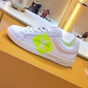 Louis Vuitton Luxembourg Sneaker 1A4OF6 White/Neon Yellow 2019(For Woman and Man) (SIYA-9030848 )