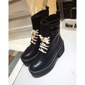 Louis Vuitton Fighter Platform Half Boot in Black 2016 (GD4029-6081335 )