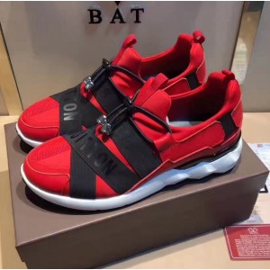 Louis Vuitton Red Calfskin & Fabric Sneaker For Men ﾣﾨ15ﾣﾩ2017  (GD2079-7081073 )