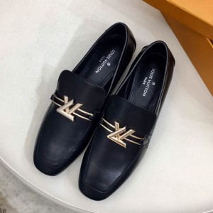 Louis Vuitton Upper Case Flat Loafer 1A4EV9 Black Leather 2019 (HZJ-9040834 )