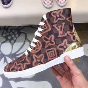 Louis Vuitton Stellar Sneaker Boot 1A2YZE Damier Ebene Canvas 2017 (GD5010-7091832 )