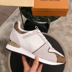 Louis Vuitton Run Away Sneaker 1A4XNL White/Monogram Canvas 2019(For Men and Women) (KL-9031109 )