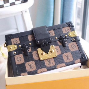 Louis Vuitton Checkerboard Canvas Petite Malle Bag M94219 Brown 2019 (XYS-9011807 )