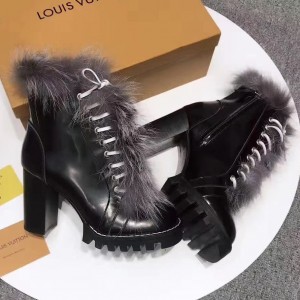 Louis Vuitton Star Trail Ankle Boots 1A307H Fox Fur 2017 (GD5023-708233 )