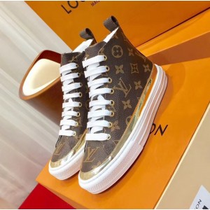 Louis Vuitton STELLAR Sneaker Boot Monogram/Gold 2018 (GD1054-8090158 )