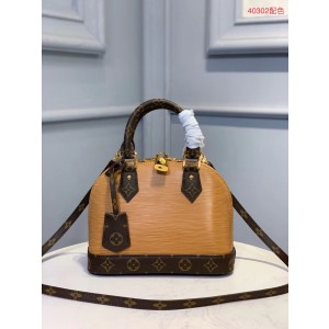 LOUIS VUITTON M40302 EPI LEATHER ALMA SMALL BLUE