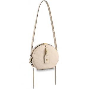 Louis Vuitton Monogram Empreinte BOITE CHAPEAU SOUPLE M45276 ivory