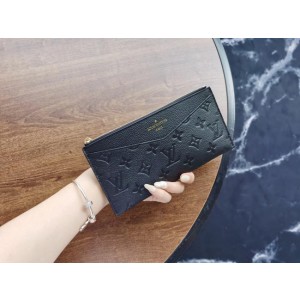 Louis Vuitton Original Monogram Empreinte Wallet M68712 black