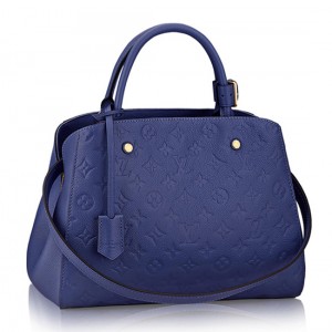 Louis Vuitton M41309 Montaigne MM Tote Bag Monogram Empreinte Leather