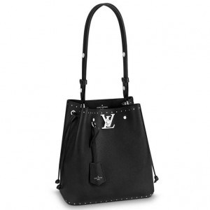 Louis Vuitton Black Lockme Bucket Bag M43878