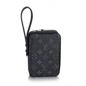 Louis Vuitton M61872 Box Clutch Monogram Eclipse Canvas