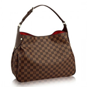 Louis Vuitton N63542 Reggia Hobo Bag Damier Ebene Canvas