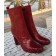 Louis Vuitton Eel Skin Splicing Ankle Boot Red 2015 (GD3020-110848 )