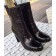 Louis Vuitton Eel Skin Splicing Ankle Boot Black 2015 (GD3020-110847 )