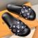 Louis Vuitton Monogram Canvas Flat Slide Sandals Black 2019(For Women and Men) (DLY-9062519 )