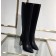 Louis Vuitton Black Calfskin Upper East High Boot (LG-8030106 )