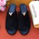 Louis Vuitton Calfskin Vanity Mule Black Suede (LG-8022821 )
