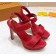 Louis Vuitton New Wave Heel Sandals Red 2019 (KER-9022529 )