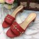 Louis Vuitton Leather Studs 4cm Heel Sandal Red 2017 (LG-7020621 )