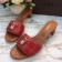 Louis Vuitton Lock It 4cm Heel Mule Sandal Red 2017 (LG-7020624 )