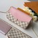 Louis Vuitton Pochette Fﾨﾦlicie Clutch with Chain N60235 Damier Azur Canvas/Pink 2019 (KD-9041130 )