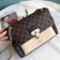 Louis Vuitton Vavin PM Chain Shoulder Bag N40113 Damier Ebene Canvas/Creme White 2019 (LVSJ-9031440 )