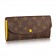 Louis Vuitton M61535 Emilie Wallet Monogram Canvas