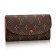 Louis Vuitton M62011 Emilie Wallet Monogram Canvas